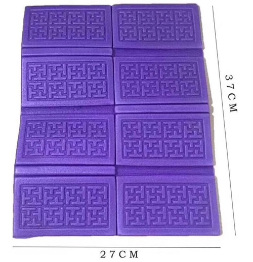 Purple small damp-proof cushion